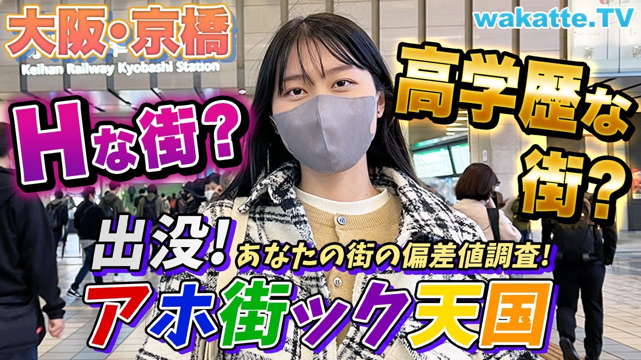 高学歴から底辺まで勢揃い！大阪・京橋でアホ街ック天国！【wakatte TV】#707