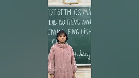 Lễ ra mắt CLB Tiếng anh trg PTDTBT THCS Mẫu Sơn