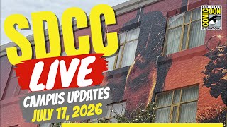 SDCC 2026 Campus Tour LIVE! | July 17 Walk • Yaga, Vampire Lestat, Rings of Power, Funko & More