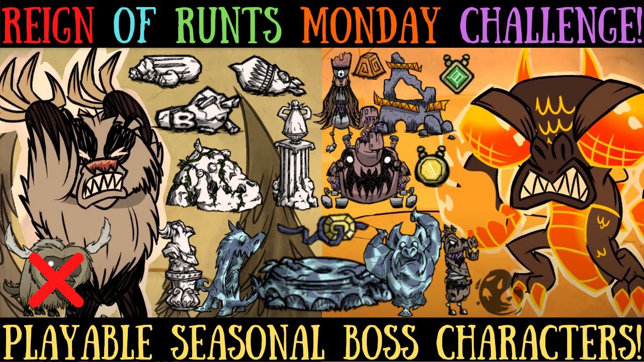 Busy Broken-Back Bearger & Moon Stone Madness - Boss Characters - Reign Of Runts