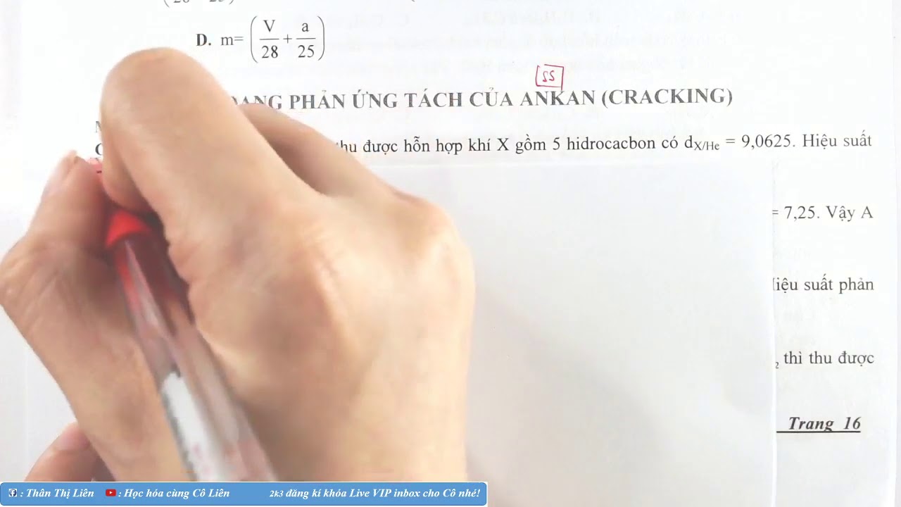 PHƯƠNG PHÁP GIẢI BÀI TOÁN CRACKINH ANKAN - HÓA 11