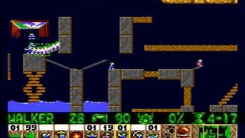 Lemmings mayhem 25 Have a nice day (very quick solution)