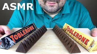 ASMR TOBLERONE CHOCOLATE EATING (Milk and Dark Chocolate) Mukbang *NO TALKING* screenshot 5