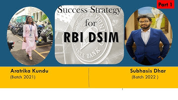 Success Strategy for RBI DSIM Exam Paper I & II || Part 1 || #RBI #DSIM #Statistics #RBIGradeBDSIM