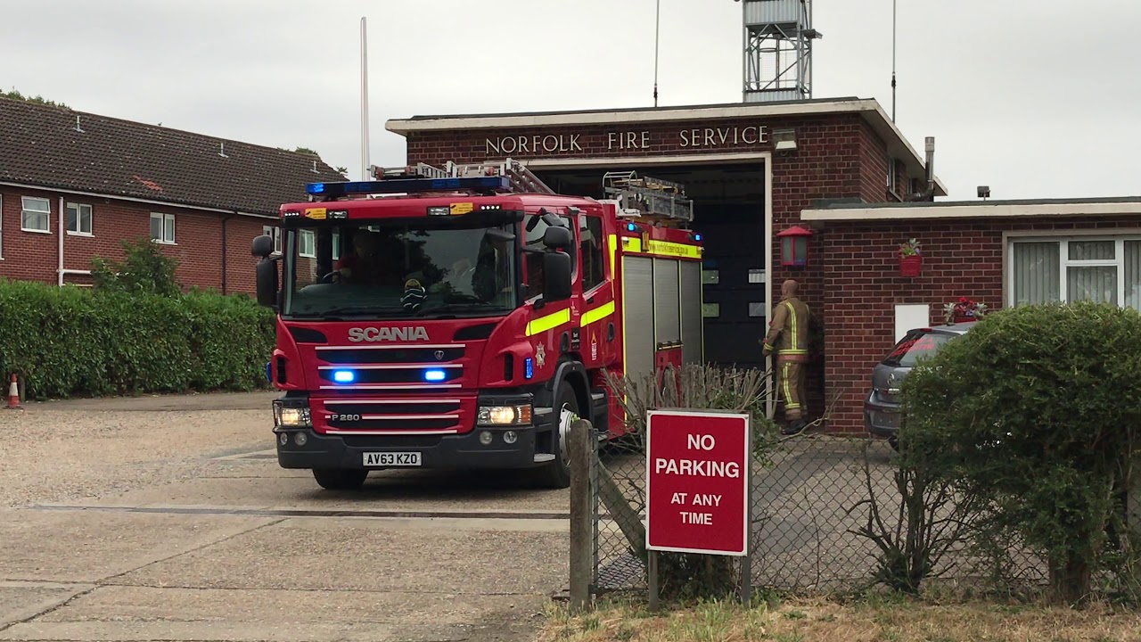 Norfolk Fire & Rescue Responding Attleborough P1 YouTube