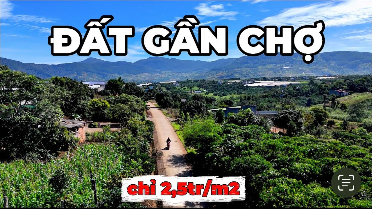 Đất gần chợ chỉ 2,5tr/m2 718m2 sẵn 203m2 thổ cư giá 1,750tỷ | Đất ven Đà Lạt