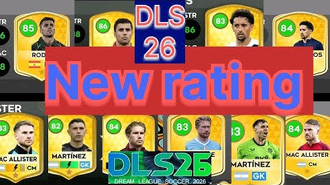 🔥 DLS 26 | NEW PLAYER RATINGS UPDATE 🔥 DREAM LEAGUE SOCCER 2026 | DLS26 OFFICIAL UPDATE #DLS26Player