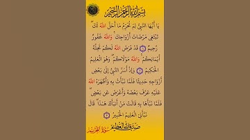 ما تيسر من سورة(التحريم)بصوت القارئ الشيخ صلاح بوخاطر...💞🌹🍂