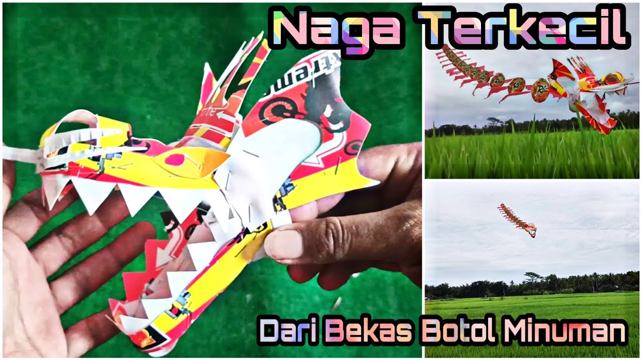 Layangan Roket TUTORIAL PEMBUATAN KEPALA LAYANGAN NAGA TERKECIL - DARI BEKAS BOTOL ...
