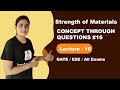 Strength of Materials (SOM) for GATE | CONCEPT THROUGH QUESTIONS #16 | GATE Lectures by Well Academy