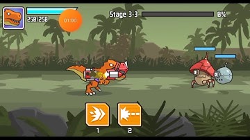 CyberDino T-Rex vs Robots - Stage 3-1 To Stage 3-5