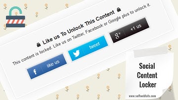 How to create social content locker for blogger