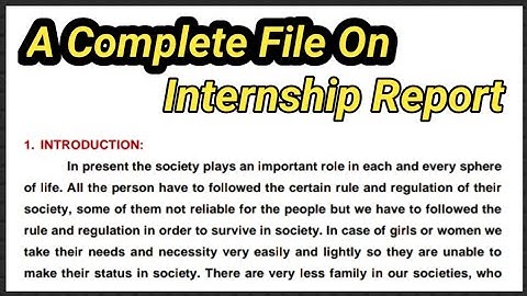 How to Prepare Internship Report in B.Ed 2nd Year || School Internship Report for B.Ed in English ||