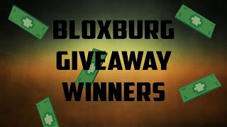 ANNOUNCING THE BLOXBURG GIVEAWAY WINNER!