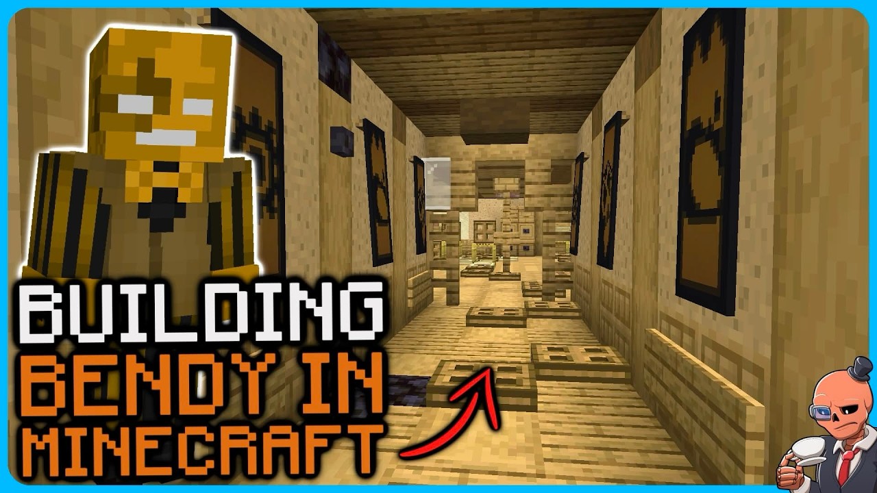 Building Chapter 3 of Bendy and the Ink Machine in Minecraft - Live ...