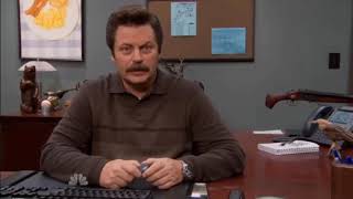 Ron Swanson Automatic Closing Door