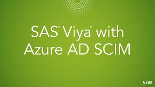 SAS Viya with Azure AD SCIM screenshot 5