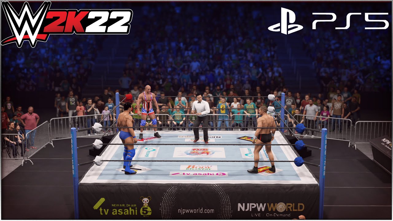 3WAY】Yuji Nagata VS Kurt Angle VS Minoru Suzuki WWE2K22 - YouTube