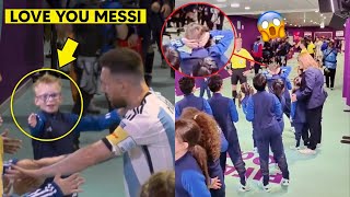 😱 These Kids Can't Believe they saw Messi in the Tunnel vs Croatia