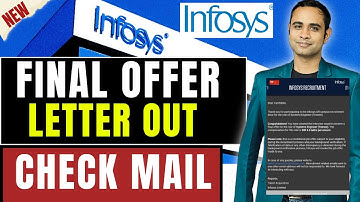 Infosys Final Offer Letter Released | System Engineer | Package 3.6LPA