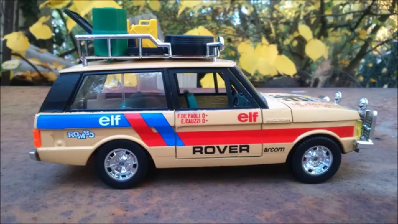 range rover rallye des pharaons 1/24 burago - YouTube