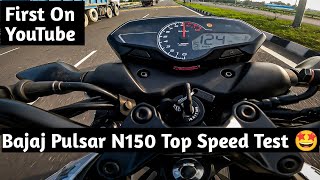 Bajaj Pulsar N150 Top Speed Test
