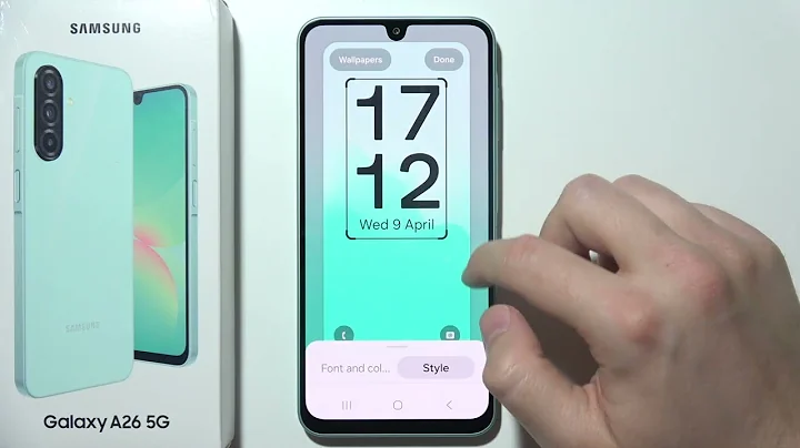 Samsung Galaxy A26 5G: How to Change Lock Screen Clock Style