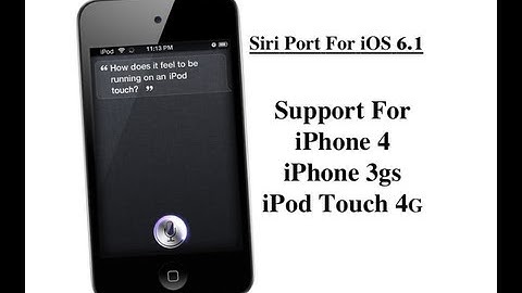 How To Get Siri in iOS 6.1 / 6.1.1 / 6.1.2 for iPhone 4, 3GS And iPod Touch 4g