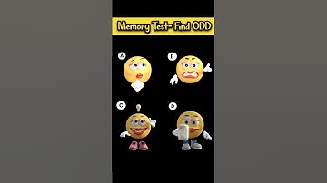 Memory Test  : find Out ODD one Emoji | Emoji Challenge for sharp Memory #shorts#puzzle