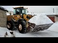 Уборка снега погрузчик SDLG. Snow removal loader SDLG