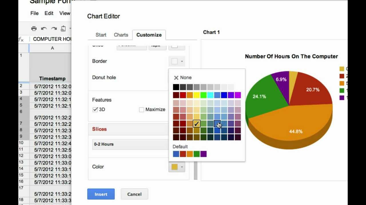 How To Make A Pie Chart In Google Sheets