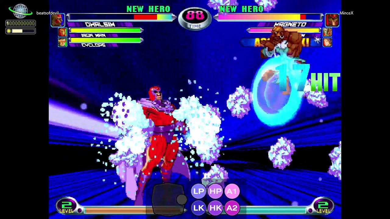 MvC2 Netplay & Labbing