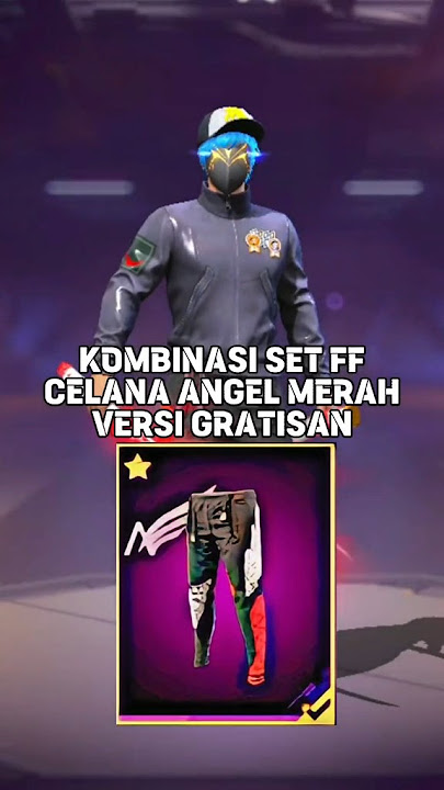 KOMBINASI SET FF CELANA ANGEL MERAH