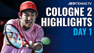 Johnson Shocks Cilic; Nishioka & Simon Register Wins | Cologne 2 2020 Highlights Day 1