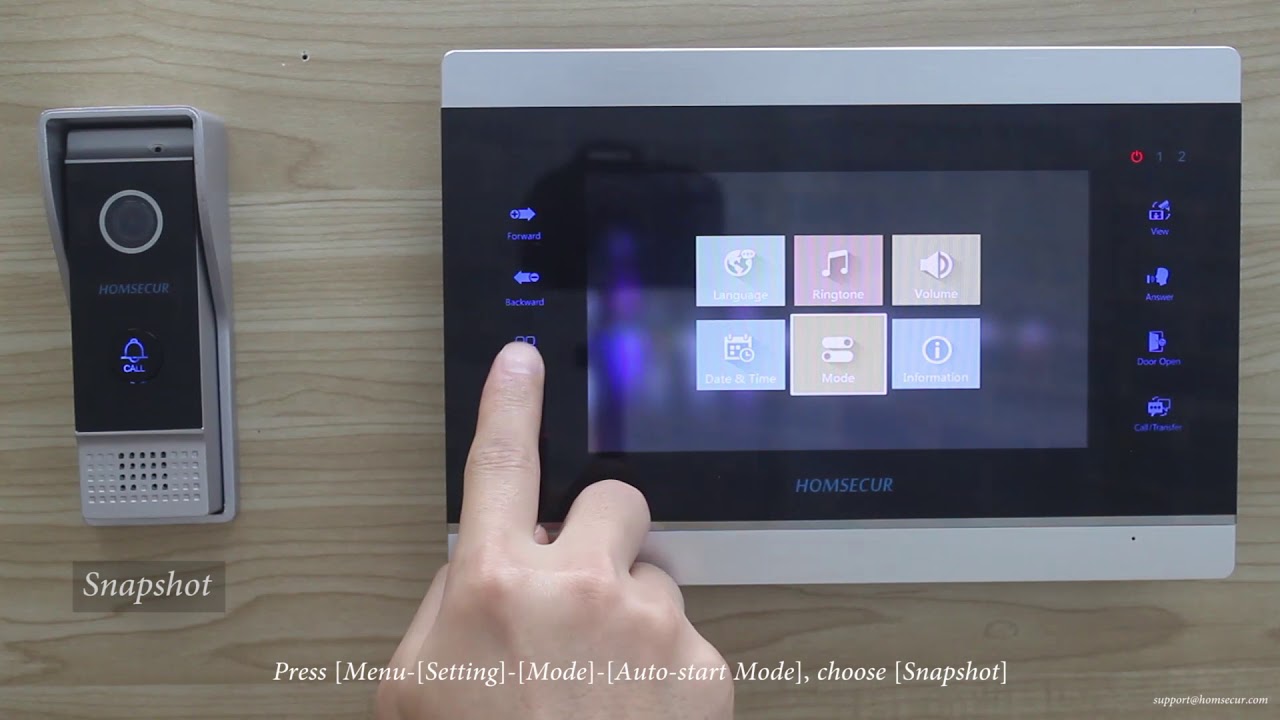 HOMSECUR 7& VIDEO citofono citofono menu tedesco istantanea EUR 411,89 HOMSECUR 7& VIDEO citofono citofono menu tedesco istantanea EUR 411,89