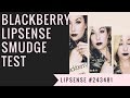 Blackberry Lipsense Smudge Test