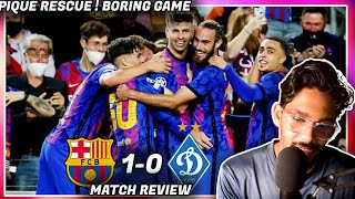 Barcelona vs Dynamo kiev 1-0 | MATCH REVIEW HINDI (BORING)