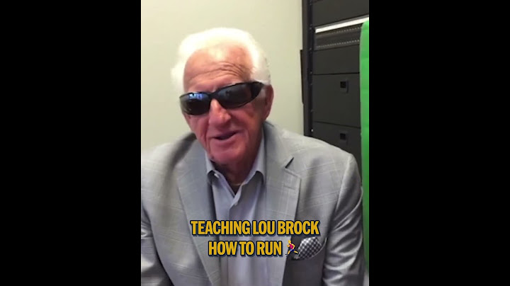 Bob Uecker on teaching Lou Brock how to run 😅 (via @MLB/IG)