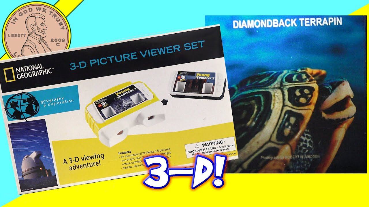 National Geographic 3 D Picture Viewer Set - World Of Insects And Amphibians & Reptiles