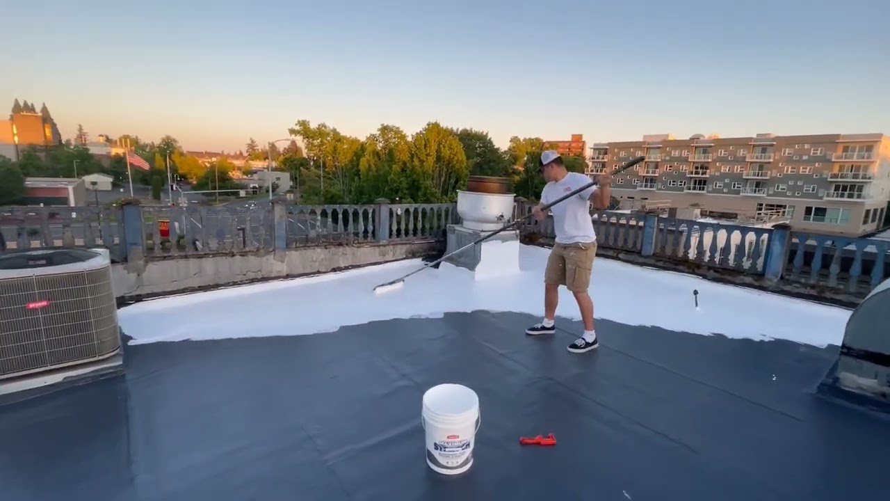 Cap Sheet Roof Restoration Ames Roof Coatings YouTube