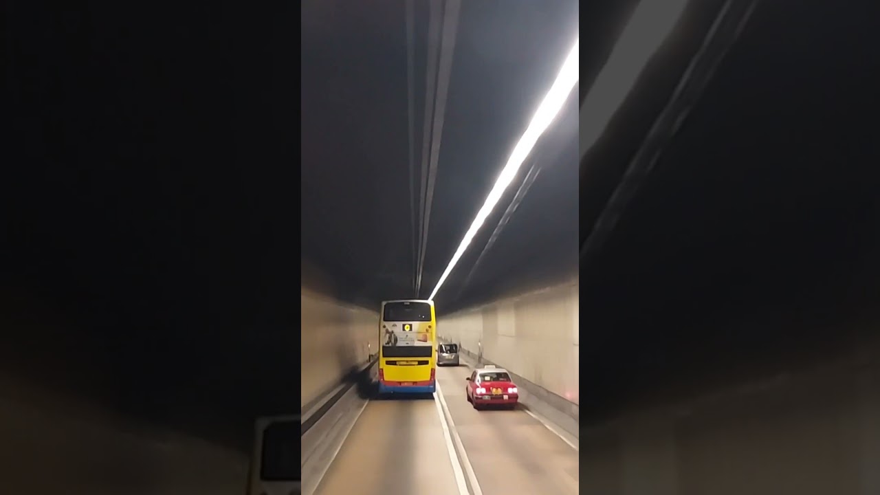 INSIDE THE TUNNEL DRIVE SAFE STAY ON LANE/DON'T OVERTAKE