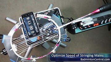 How to Speed Up Weaving and Tensioning Mains - Badminton Stringing