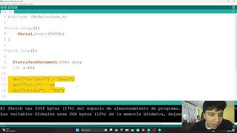 Convertir datos a formato JSON en ARDUINO