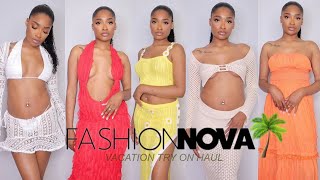 #Fashionnova  SUMMER VACATION TRY ON HAUL 2024🏝️💖☀️ (dresses, 2 piece sets, Bikinis,sandals)