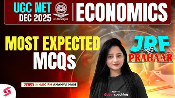 UGC NET Economics Classes 2025 | Most Expected MCQs | UGC NET Economics By Ananya Mam