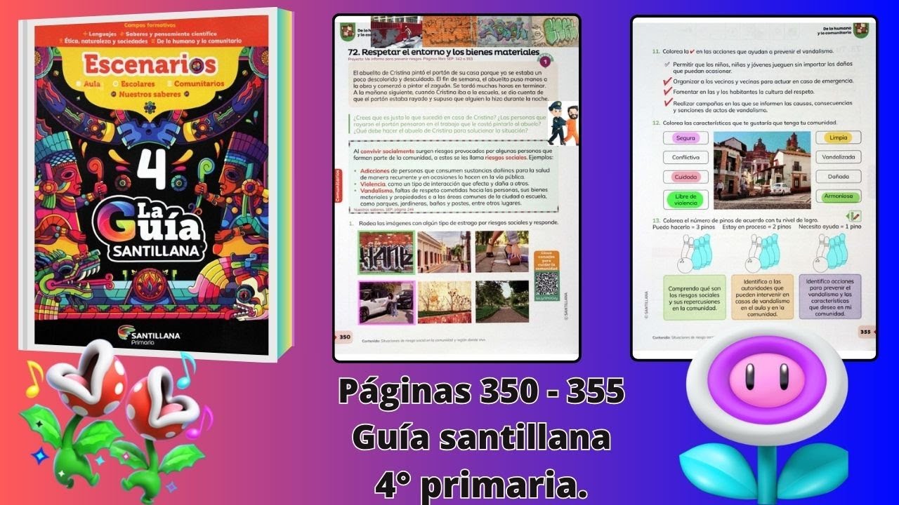 Guía Santillana 4° páginas 350- 351- 352 - 353- 354 - 355 - YouTube