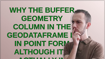 Gis: Why the buffer geometry column in the GeoDataFrame is in point form although it