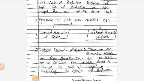 Class12 ||Economics ||Chapter7||Part-5||Internal and External Economics Of Scale ||