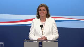 Integrale persconferentie van vicepremier Van Gennip na afloop ministerraad van 8 september 2023