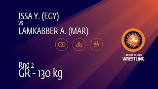 Round 2 Gr - 130 Kg Y. Issa Egy V. A. Lamkabber Mar